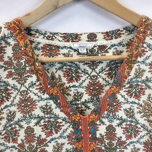 Fat Face Lila Boheme Trapeze Boho Dress Orange Western Festival Size 6 - Picture 8 of 12